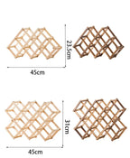 Adega Porta Vinho Portátil Madeira