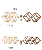 Adega Porta Vinho Portátil Madeira