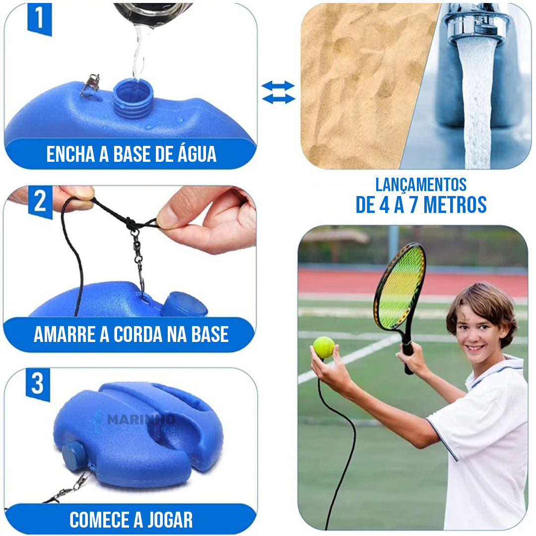 Base de Tênis Antiderrapante - SaqueMaster